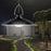 Outdoor Garden Yard Lighting Waterproof Solar Powered 3-Head Ceiling Porch Hanging Light Bulb - Cool White - 4