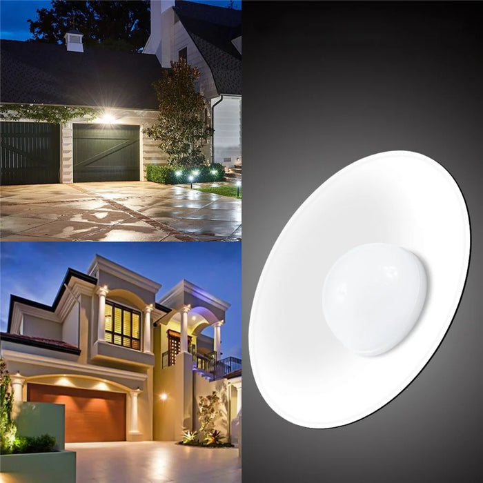 Outdoor Garden Yard Lighting Waterproof Solar Powered 3-Head Ceiling Porch Hanging Light Bulb - Cool White - 6