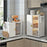 3 Tier Kitchen Shelf Dish Rack Organizer Pull-Out Cabinet Storage Drainer with Door for Countertop - Black - 4