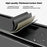 3 Tier Kitchen Shelf Dish Rack Organizer Pull-Out Cabinet Storage Drainer with Door for Countertop - Black - 6