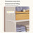 2-Tier 64cm Clothes Container Holder Dust-Proof Assembly Clothes Storage Cabinet with Clear Flip-Top Door for Bedroom - Black - 5