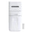 Wall Mounted Trash Can with Lid Tissue Box Combo Space Saving for Bathroom Kitchen Living Room - White - 1