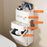 Wall Mounted Trash Can with Lid Tissue Box Combo Space Saving for Bathroom Kitchen Living Room - White - 4