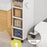 4 Tier Bathroom Storage Shelf with Wheels for Toilet Space Saver Slim Storage Organizer Rack - 2