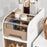 4 Tier Bathroom Storage Shelf with Wheels for Toilet Space Saver Slim Storage Organizer Rack - 5