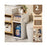 60cm Height Bathroom Storage Cart 2-Tier Narrow Cabinet Toilet Organizer with Wheels for Home - 1
