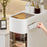 3-Tier Bathroom Storage Cabinet Narrow Toilet Side Organizer with Drawer Casters Space-Saving Gap Rack - 1