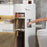 4-Tier Bathroom Storage Cabinet Slim Toilet Paper Holder with Trash Can Drawer Organizer with Wheels - 2