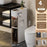 4-Tier Bathroom Storage Cabinet Slim Toilet Paper Holder with Trash Can Drawer Organizer with Wheels - 4