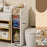 4-Tier Bathroom Storage Cabinet Slim Rolling Cart For Toilet Paper Organizer with Drawers and Wheels - 1