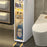 4-Tier Bathroom Storage Cabinet Slim Rolling Cart For Toilet Paper Organizer with Drawers and Wheels - 4