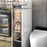 6-Tier Slim Bathroom Storage Cabinet Toilet Paper Towel Organizer with Wheels Trash Can Drawer - 3
