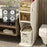 3 Tier Bathroom Storage Cabinet Slim Rolling Organizer for Toilet Paper Toiletries Laundry Basket - 2