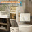 3 Tier Bathroom Storage Cabinet Slim Rolling Organizer for Toilet Paper Toiletries Laundry Basket - 5