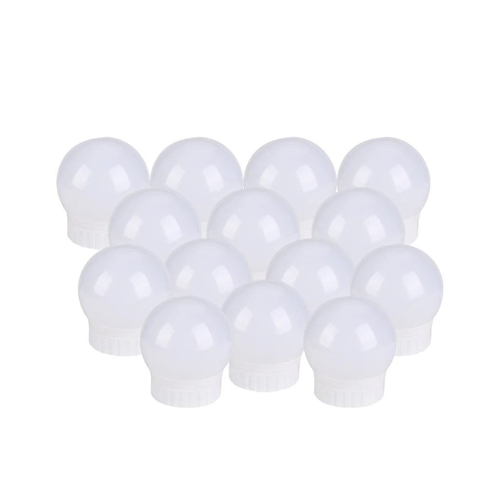 14 Bulbs LED Makeup Mirror Light Bulb Vanity Fill Light Dimmable Lamp for Dressing Table - 1
