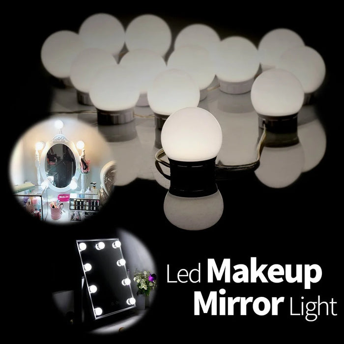 14 Bulbs LED Makeup Mirror Light Bulb Vanity Fill Light Dimmable Lamp for Dressing Table - 3