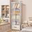 40 x 30 x 155cm 6 Tier Bedroom Wardrobe Closet Organizer Storage Cabinet with Drawer - White - 3