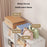 80 x 30 x 125cm 5 Tier Dual Row Bedroom Wardrobe Closet Organizer Storage Cabinet with Drawer - White - 2