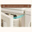 28.5x24.5x86cm 2-Tier Bathroom Storage Cabinet with Wheels Narrow Gap Rolling Organizer Rack for Toilet Washroom - Transparent - 4
