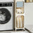 2 Tier Storage Cabinet Cart Waterproof Dustproof Organizer with Clear Door Removable Shelf for Bathroom Kitchen - Beige - 3