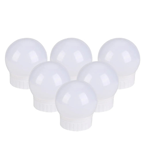 6 Bulbs LED Makeup Mirror Light Bulb Vanity Dimmable Lamp for Dressing Table - 1