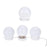 6 Bulbs LED Makeup Mirror Light Bulb Vanity Dimmable Lamp for Dressing Table - 2