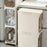 3 Tier Storage Cabinet Cart Waterproof Dustproof Organizer with Clear Door Removable Shelf for Bathroom Kitchen - White - 4