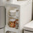 Storage Cabinet 5 Tier Narrow Gap Organizer with Wheels Waterproof Dustproof for Bathroom Kitchen Bedroom - Grey - 3