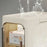 Storage Cabinet 5 Tier Narrow Gap Organizer with Wheels Waterproof Dustproof for Bathroom Kitchen Bedroom - Grey - 4