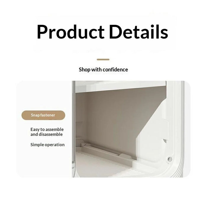 Storage Cabinet 5 Tier Narrow Gap Organizer with Wheels Waterproof Dustproof for Bathroom Kitchen Bedroom - Grey - 5
