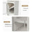 Storage Cabinet 5 Tier Narrow Gap Organizer with Wheels Waterproof Dustproof for Bathroom Kitchen Bedroom - Grey - 6