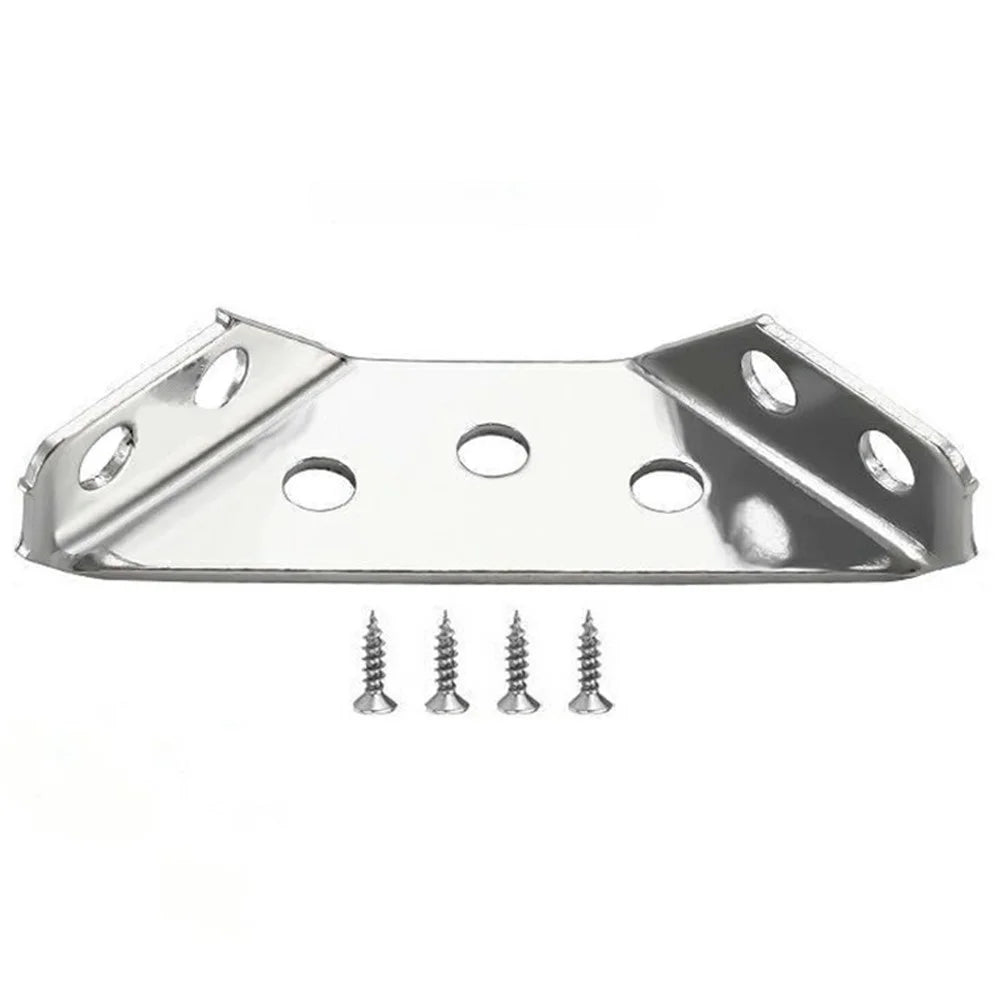10Pcs Triangle Brackets with 40Pcs Screws Stainless Steel 90 Degree Angle Support Corner Connector Brackets for Furniture - 1