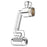 1440-Degree Rotation 4 Speed Filter Tap Aerator with 3Pcs Filters Robotic Arm Rotating Faucet Extender for Kitchen Bathroom - Silver - 1