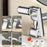 1440-Degree Rotation 4 Speed Filter Tap Aerator with 3Pcs Filters Robotic Arm Rotating Faucet Extender for Kitchen Bathroom - Silver - 2