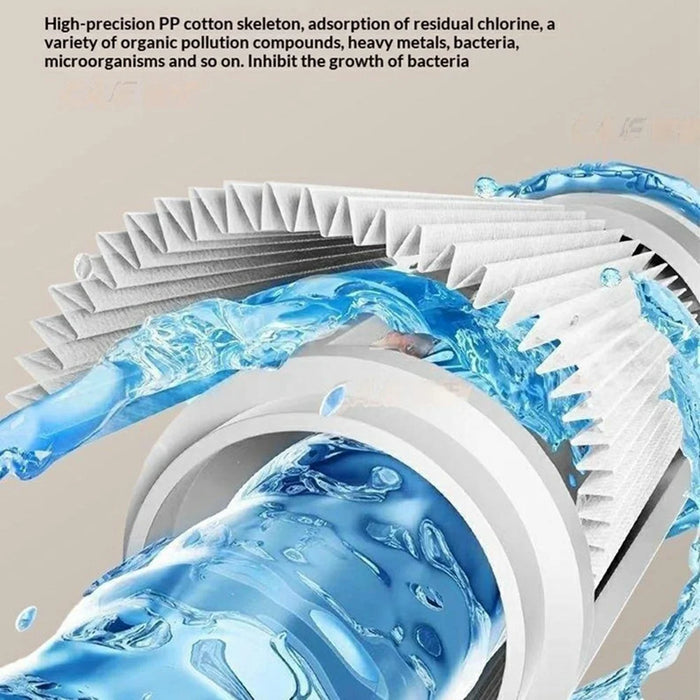 1440-Degree Rotation 4 Speed Filter Tap Aerator with 3Pcs Filters Robotic Arm Rotating Faucet Extender for Kitchen Bathroom - Silver - 3
