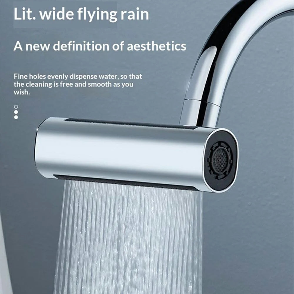 360 Degree Swivel Kitchen Faucet Extender 4-Mode Water Flow 22mm Thread Anti-Splash Aerator Sprayer Adapter for Sink - 4
