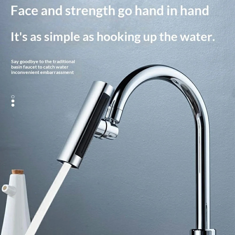 360 Degree Swivel Kitchen Faucet Extender 4-Mode Water Flow 22mm Thread Anti-Splash Aerator Sprayer Adapter for Sink - 6