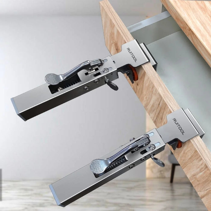 RUITOOL Stainless Steel Adjustable Drawer Installation Clamp 21-50mm Thickness Range Woodworking Tool for Cabinet - 2