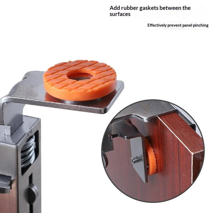 RUITOOL Stainless Steel Adjustable Drawer Installation Clamp 21-50mm Thickness Range Woodworking Tool for Cabinet - 7