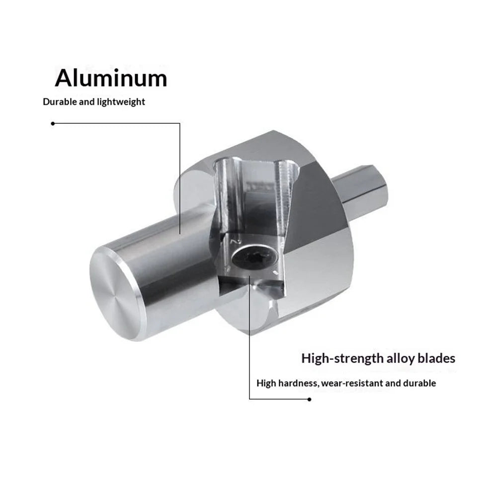 RUITOOL Aluminum Alloy Vertical Drilling Positioning Tool Kit Hole Saw Chamfering Woodworking Tool Set - 20mm Hole  /  Long Drill Bit - 7