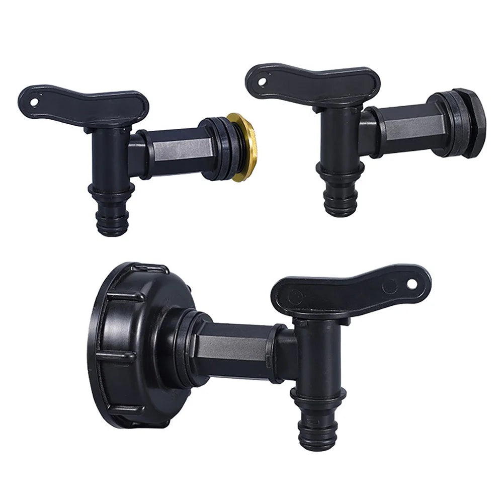 IBC Tank Faucet Tap 3  /  4 Inch Threaded Garden Hose Connector PP Plastic Valve Water Hose Connector with Plastic Thread - 3