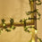 10m 100 LED Wedding Christmas Party Decorative Simulation Green Leaf Rattan Vine Battery Operated Light String - 3