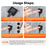 USB Heated Shawl Crystal Fleece Neck Shoulder Warmer 3 Temperature Settings NTC Smart Control - Grey - 7