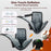 2Pcs Ankle Massager Air Compression Heating Pad 4 Levels 3 Temperature NTC Control for Pain Relief - Black - 5