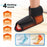1Pc Electric Heated Foot Massager Airbag Compression Ankle Heat Therapy Device - Black - 2