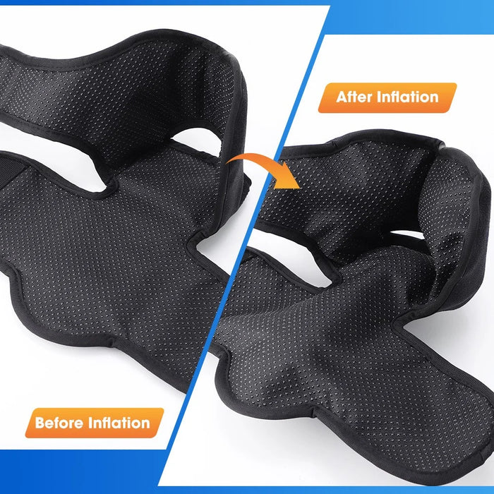 1Pc Electric Heated Foot Massager Airbag Compression Ankle Heat Therapy Device - Black - 6