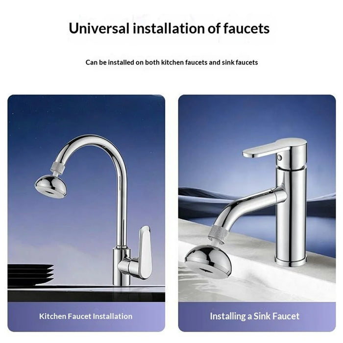 Faucet Aerator 3-Mode 360 Degree Rotate Tap Aerator Anti-Splash Pressure Boosting Bubbler - 6