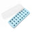 24-Grid Heart Moon Star Shaped BPA Free Silicone Ice Cube Tray Candy Mold with Removable Lid (without FDA Certificate) - Blue - 1