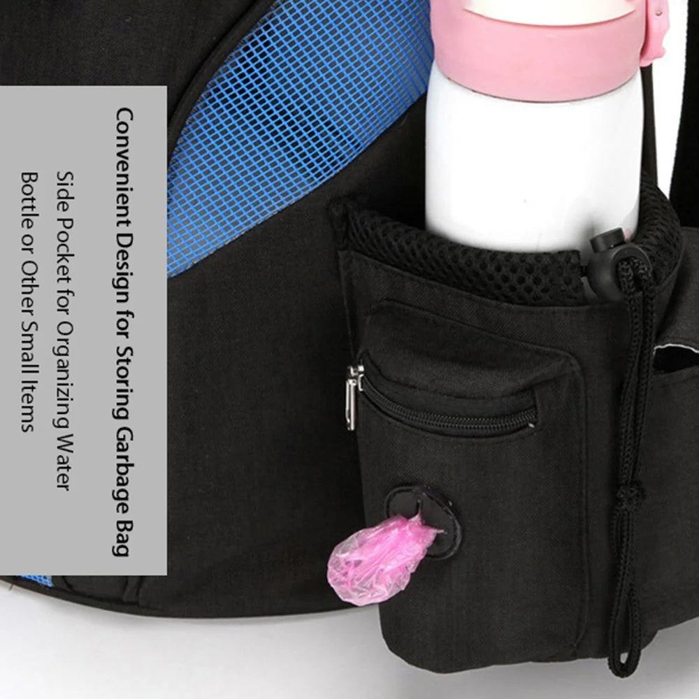 Foldable Pet Cat Carrier Bag Breathable Travel Outdoor Multifunctional Backpack, Size S - Grey - 4