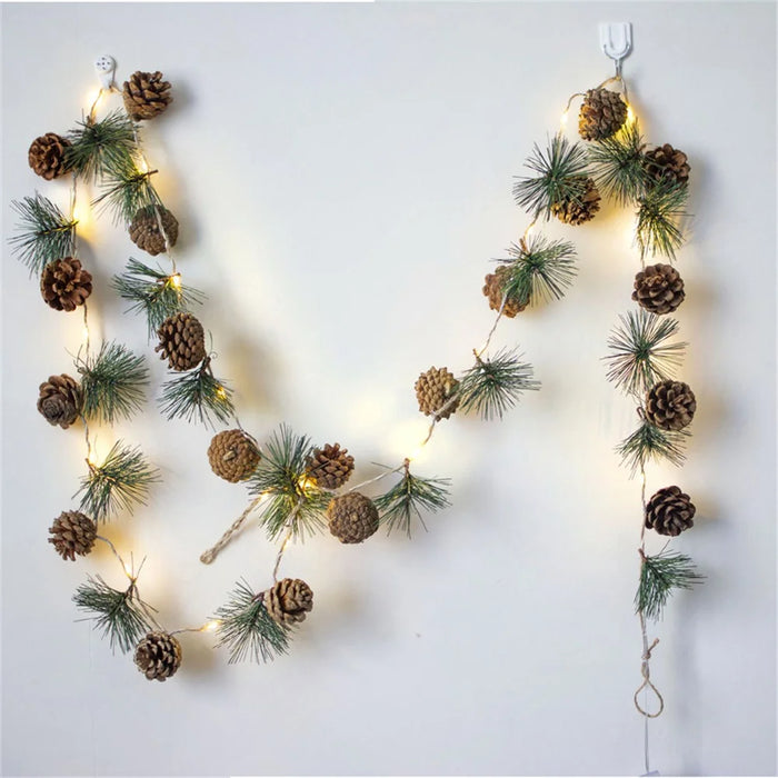2m 20 LED Christmas Pinecone String Light Battery Operated Holiday Party Lighting Decor - 5